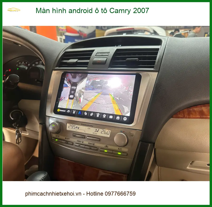 Anh Quý nâng cấp màn hình Android cho Camry 2007 tại Quận 12 vì màn zin đã cũ, ít tính năng ảnh thực tế 5