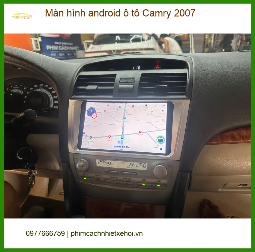 Chị Thảo nâng cấp màn hình Android ô tô Camry 2007 tại Củ Chi để trải nghiệm lái tốt hơn ảnh thực tế 2