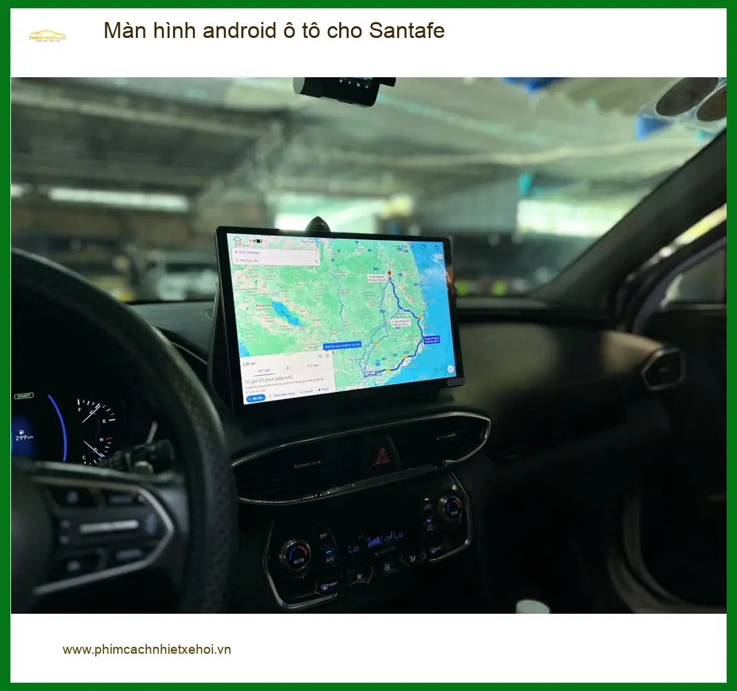Anh Hưng nâng cấp Màn hình Android ô tô cho Santafe tại Quận 10 để xem YouTube ảnh thực tế 5