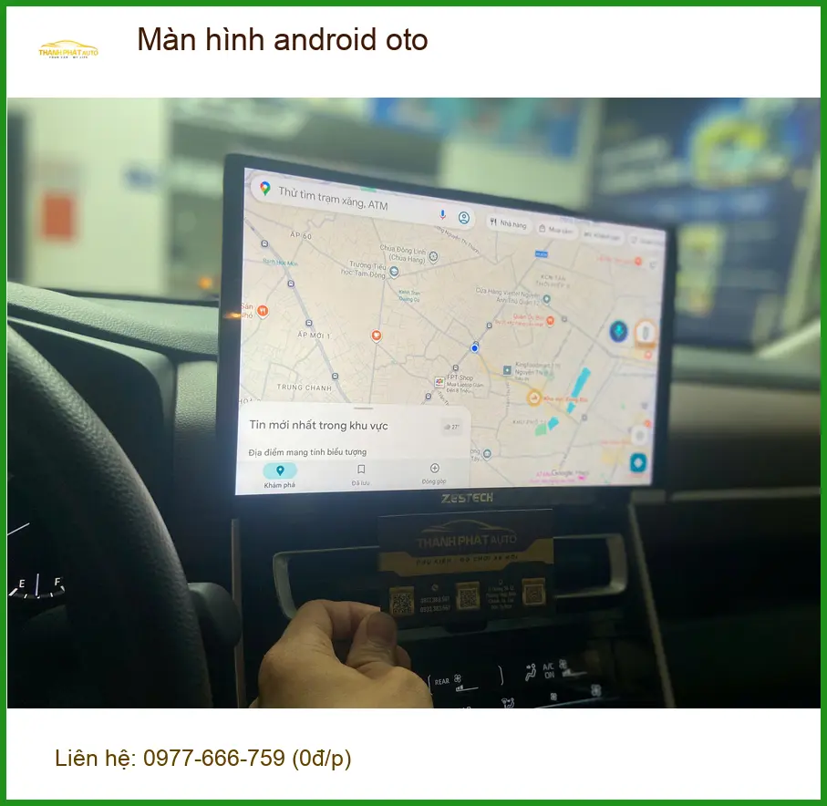 Chú Bình nâng cấp màn hình Android cho Honda CRV tại Quận Phú Nhuận để tiện đường dài ảnh thực tế 2