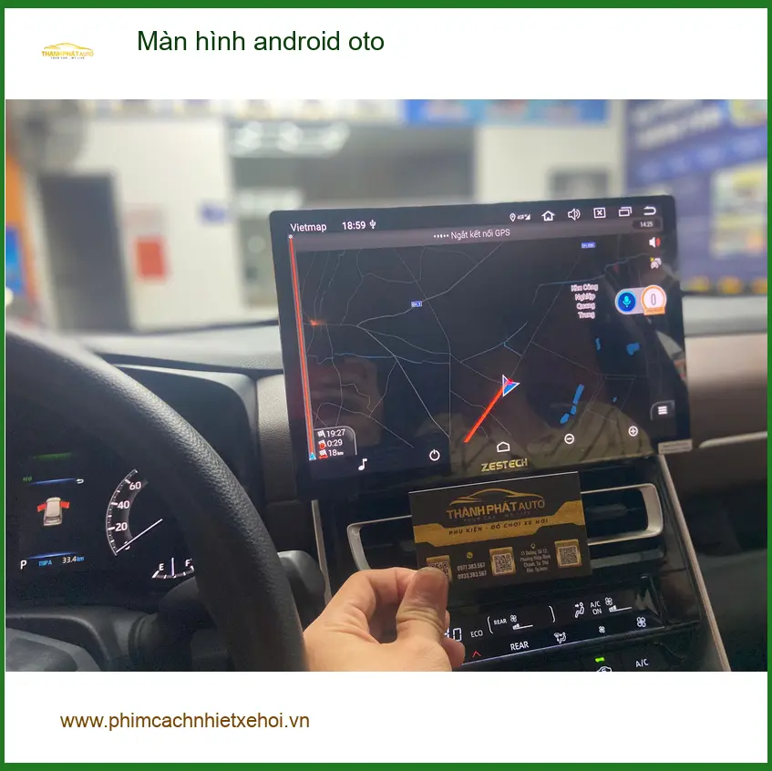 Anh Duy lắp màn hình android oto chính hãng cho VinFast Lux A2.0 tại Quận Bình Tân ảnh thực tế 3
