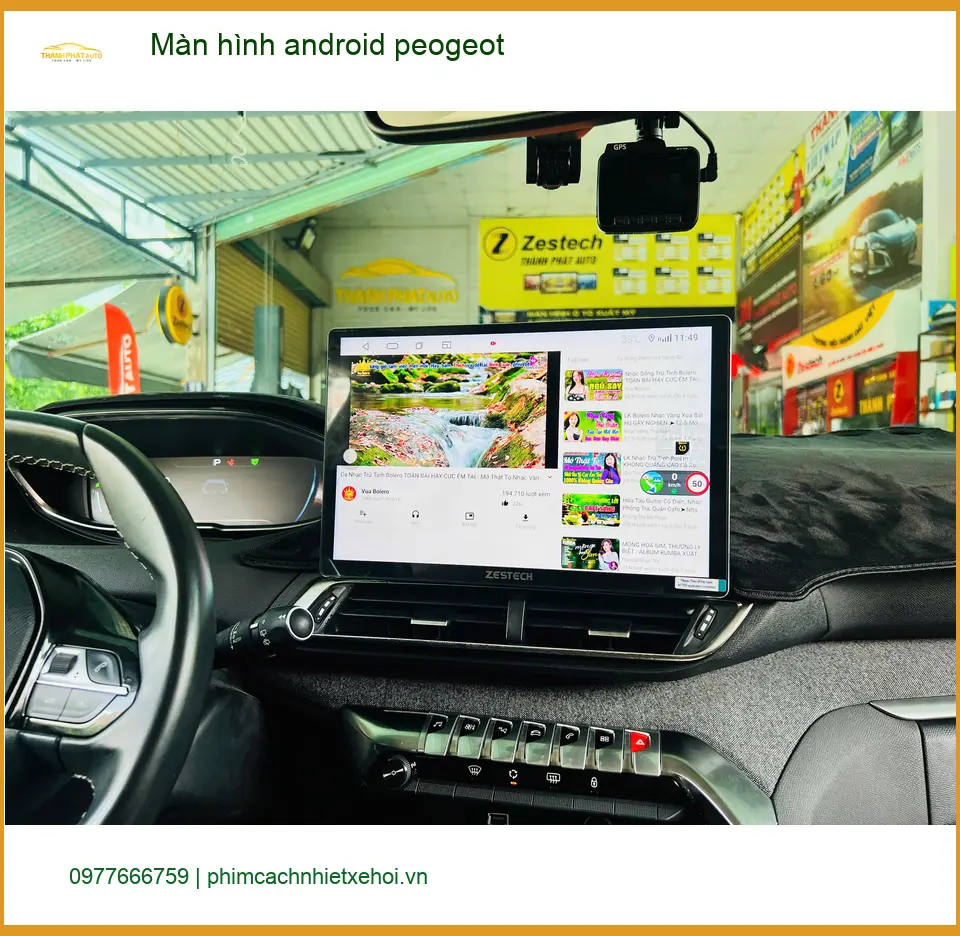Anh Minh Khôi nâng cấp màn hình Android Peugeot 3008 tại Quận Gò Vấp