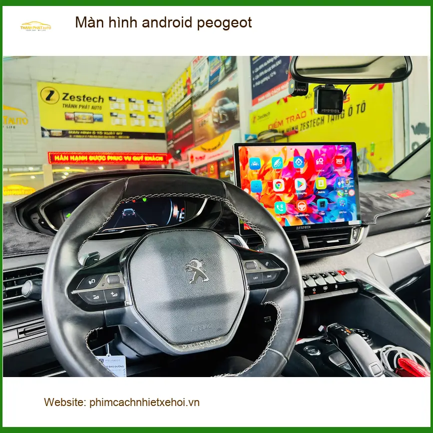 Anh Minh Khôi nâng cấp màn hình Android Peugeot 3008 tại Quận Gò Vấp ảnh thực tế 2