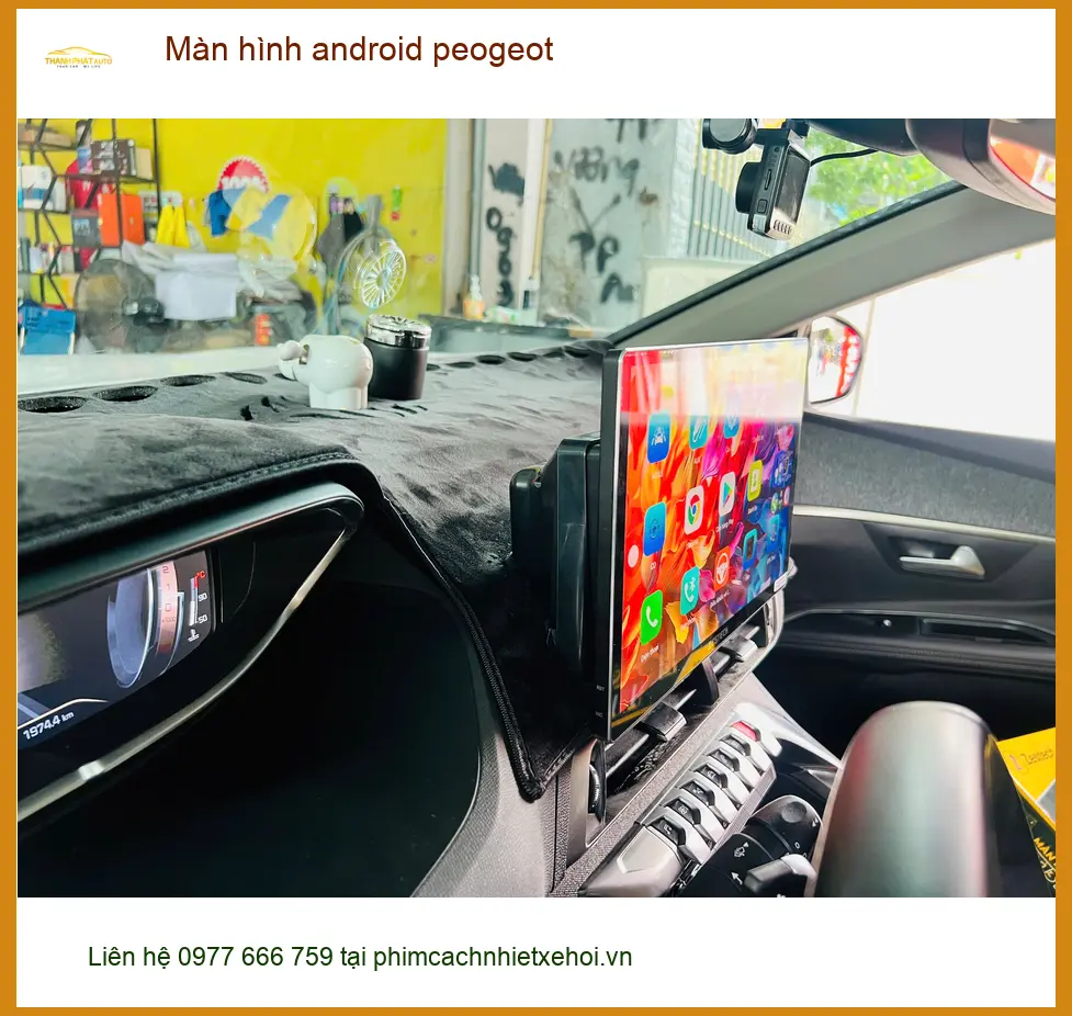 Anh Minh Khôi nâng cấp màn hình Android Peugeot 3008 tại Quận Gò Vấp ảnh thực tế 4