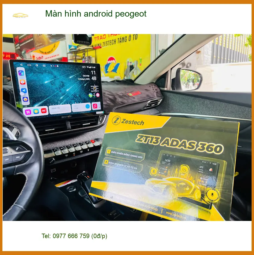 Anh Kiên lắp màn hình Android Peugeot 3008 tại Quận 12 để nâng tầm trải nghiệm ảnh thực tế 2