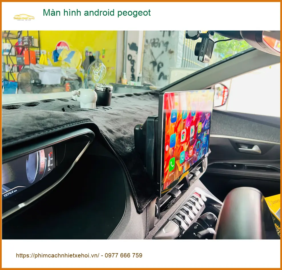 Anh Kiên lắp màn hình Android Peugeot Quận 1, nâng cấp tiện ích giải trí ảnh thực tế 4