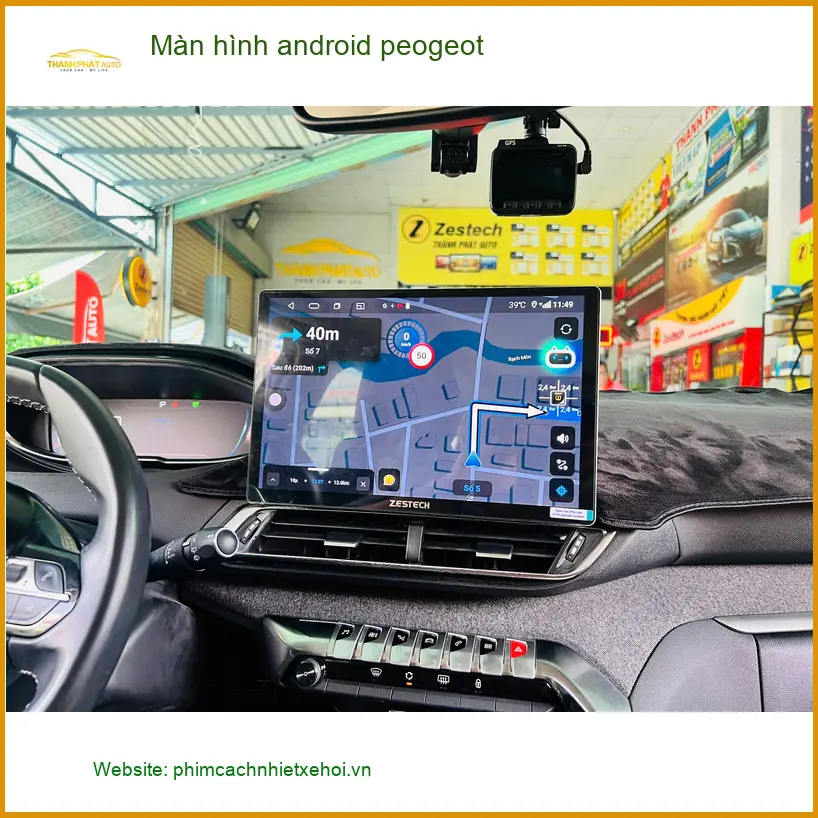 Anh Kiên lắp màn hình Android Peugeot Quận 1, nâng cấp tiện ích giải trí ảnh thực tế 5