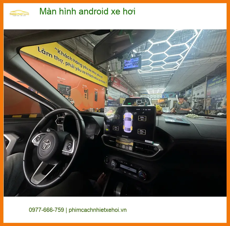 Anh Minh lắp màn hình android cho Hyundai Accent tại Quận 10 vì màn zin thiếu tiện ích ảnh thực tế 2