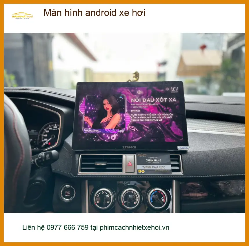 Anh Nhật nâng cấp màn hình android xe hơi Honda CRV tại Quận 10 để trải nghiệm giải trí