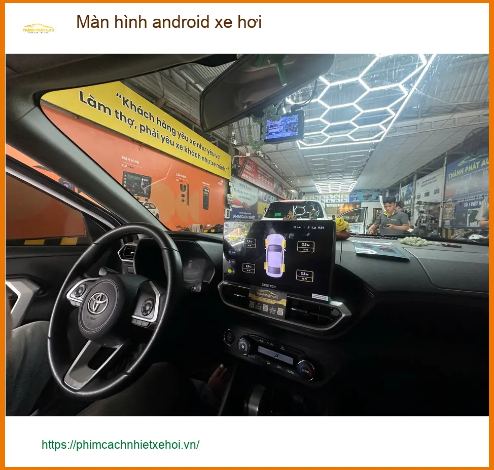 Anh Tuấn Anh lắp màn hình Android xe hơi Hyundai SantaFe tại Quận 8 ảnh thực tế 2