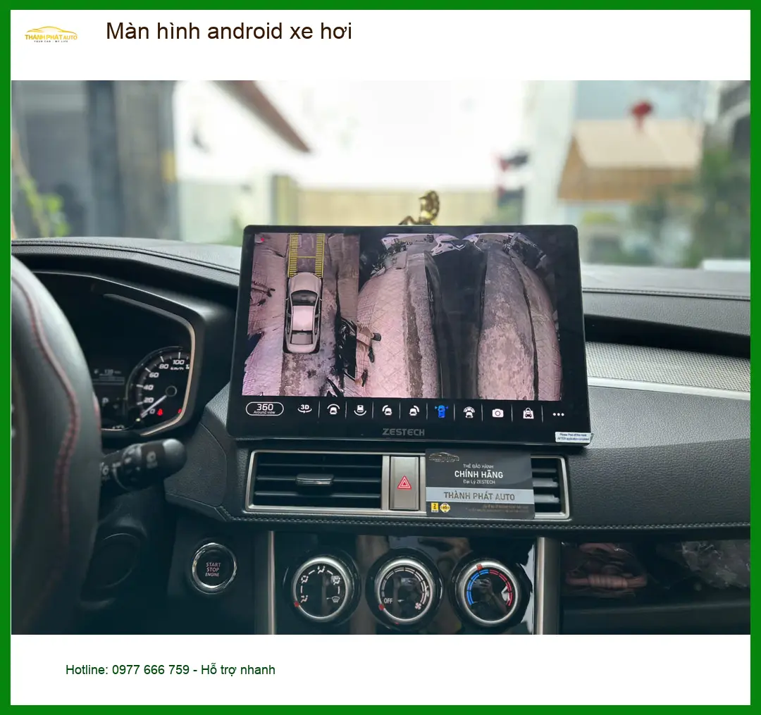 Chị Thảo gắn màn hình android xe hơi Kia Carnival tại Bình Chánh để tiện nghi