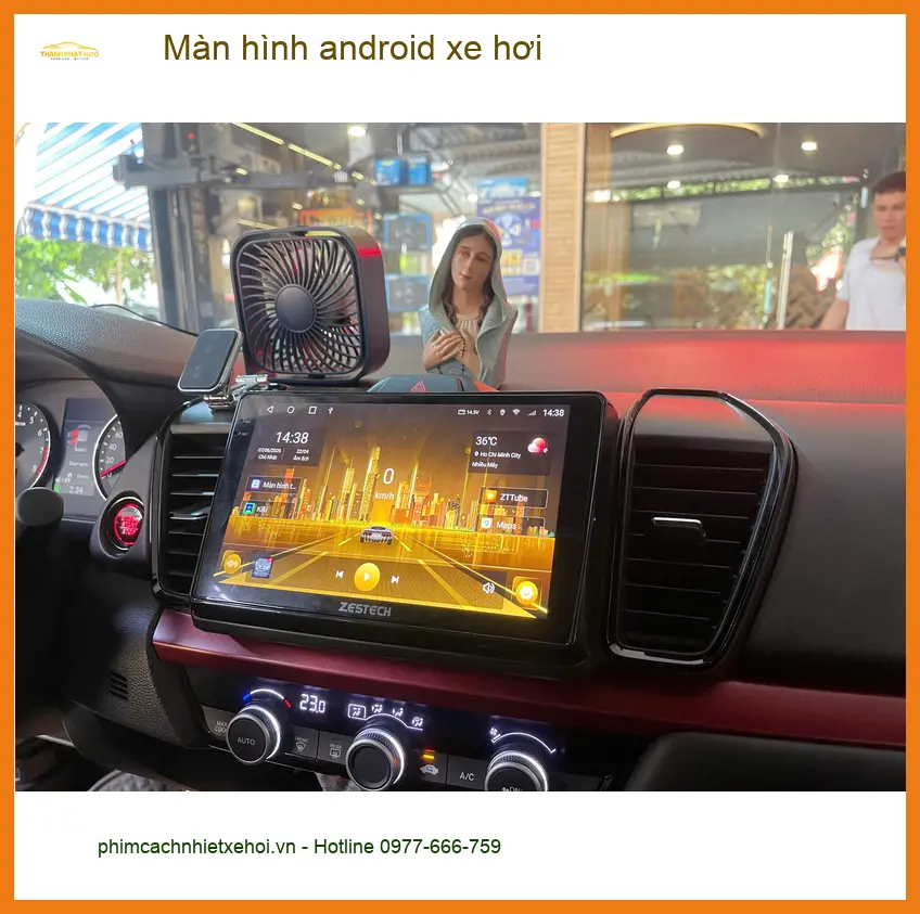 Chị Thanh nâng cấp màn hình Android xe Hyundai Accent tại Quận Bình Thạnh ảnh thực tế 5