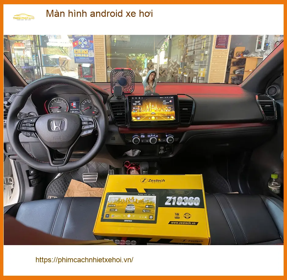 Chú Cường nâng cấp màn hình android xe hơi Hyundai Accent Quận 6 vì màn zin lỗi thời ảnh thực tế 3