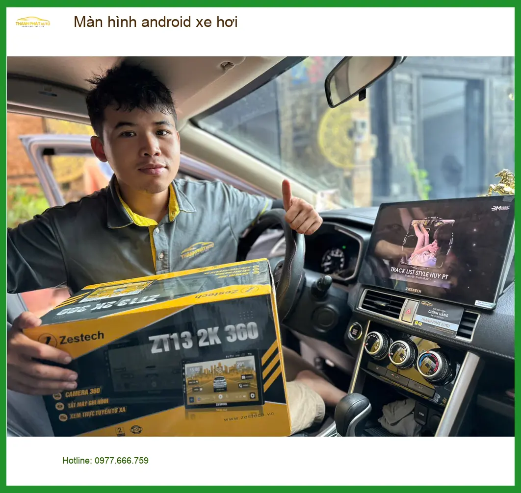 Chị Thảo lắp màn hình Android xe hơi Hyundai Accent tại Quận 4 cho kịp chuyến đi công tác ảnh thực tế 4