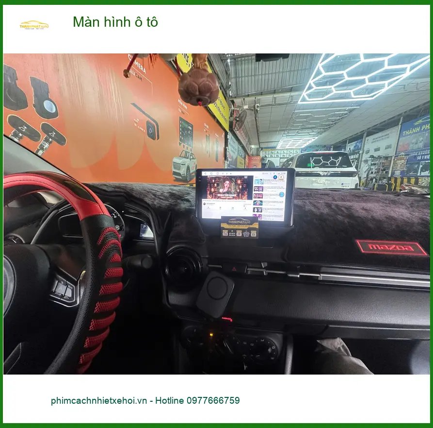 Anh Lâm lắp màn hình ô tô cho Hyundai Santa Fe tại Quận Bình Thạnh ảnh thực tế 3
