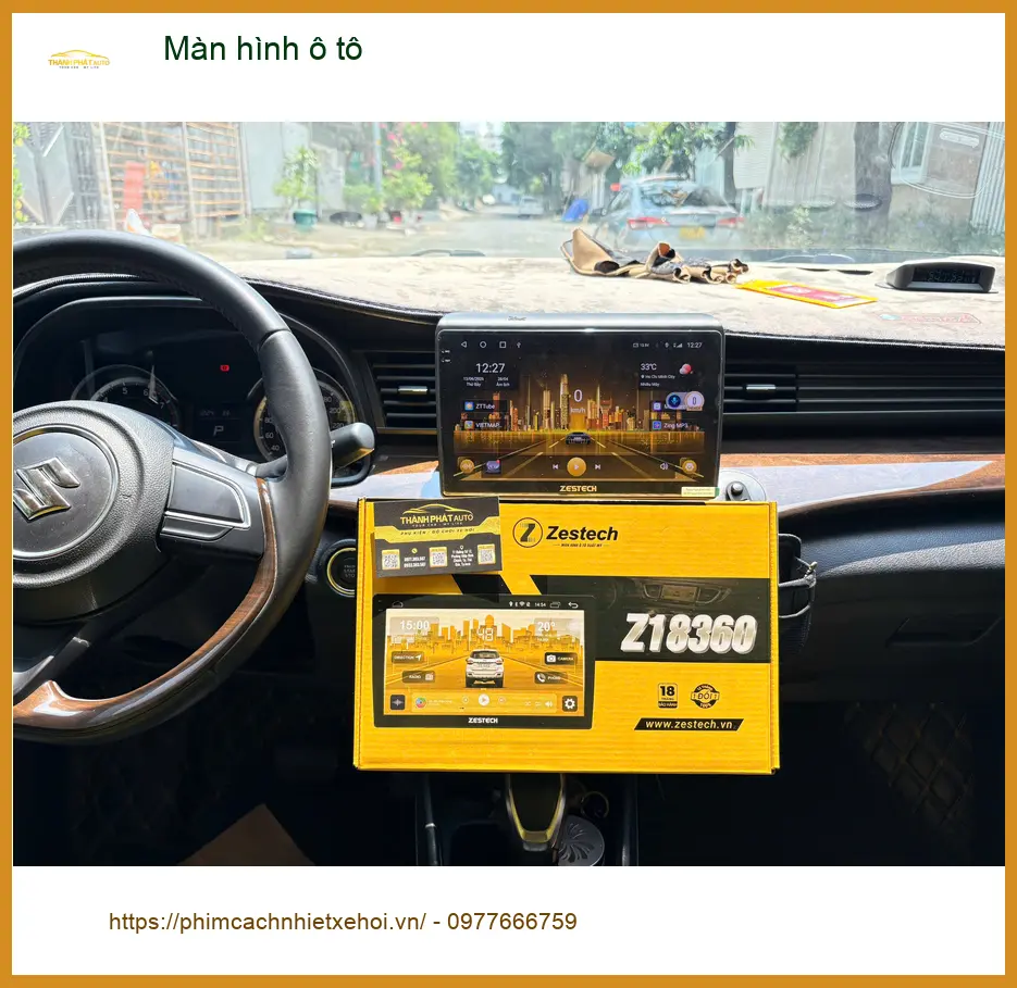 Anh Long lắp màn hình ô tô Ford Everest tại Cần Giờ vì màn hình zin không có camera lùi