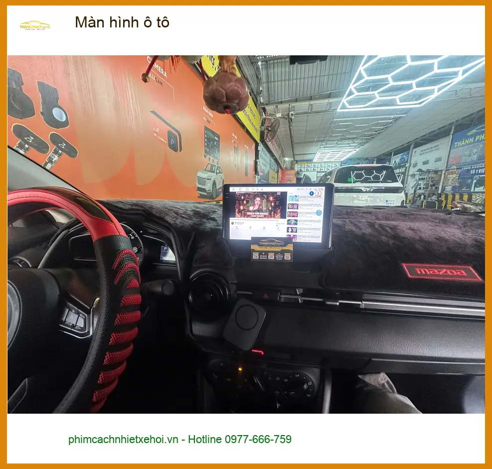 Cô Sương nâng cấp màn hình ô tô cho Honda CRV tại Quận Tân Phú vì màn zin quá cũ ảnh thực tế 4