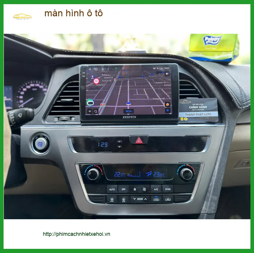 Chú Đức Hạnh lắp màn hình ô tô cho Hyundai Accent tại Bình Chánh vì màn hình zin quá bé ảnh thực tế 3