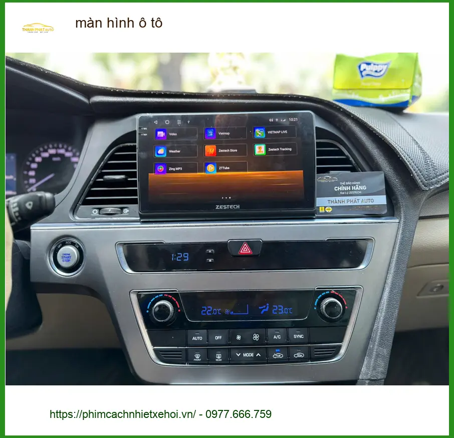 Chú Đức Hạnh lắp màn hình ô tô cho Hyundai Accent tại Bình Chánh vì màn hình zin quá bé ảnh thực tế 4