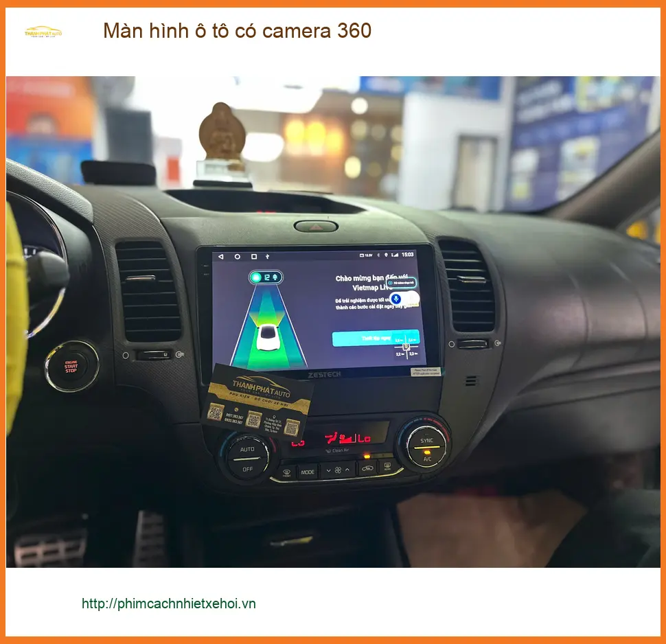 Anh Khang lắp màn hình ô tô camera 360 cho Ford Everest Quận Tân Bình