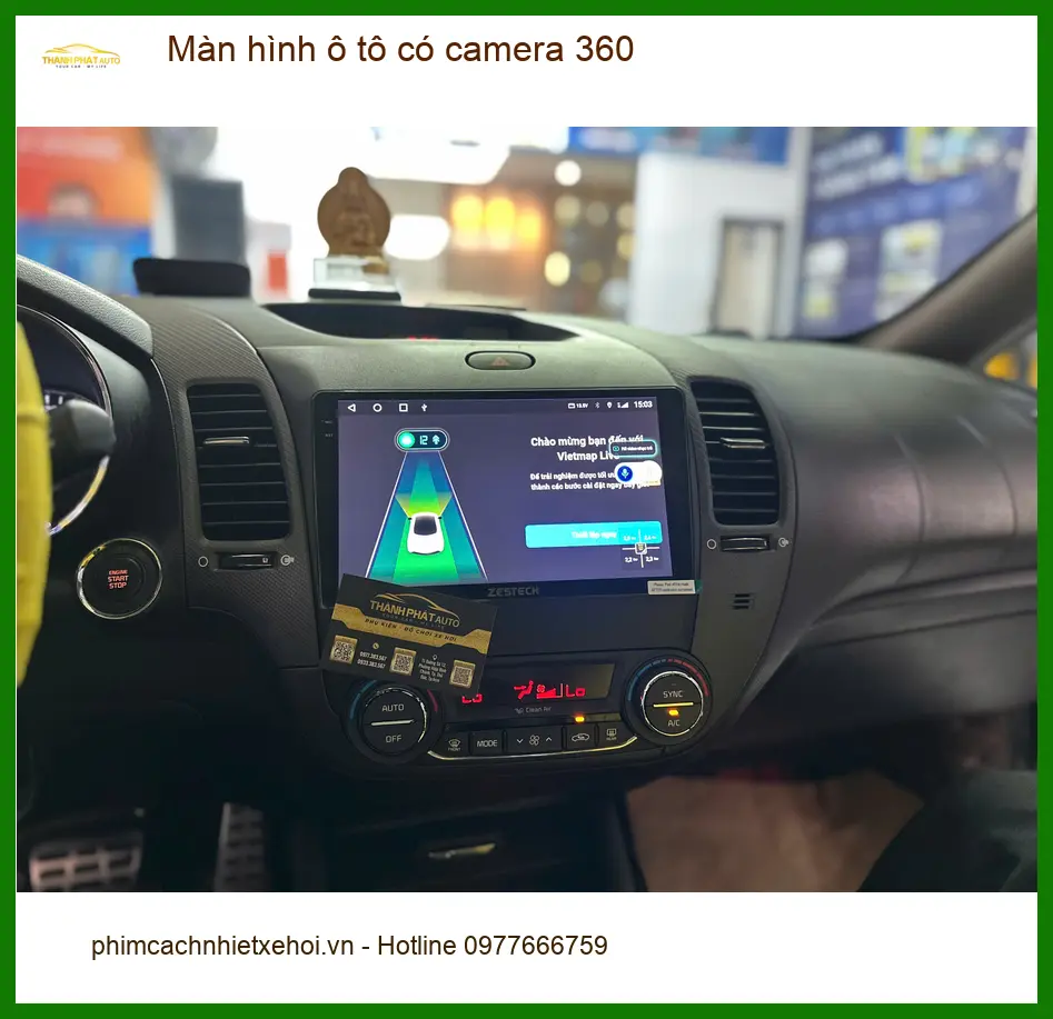 Anh Tấn Phát lắp màn hình ô tô có camera 360 cho Civic tại Nhà Bè ảnh thực tế 2