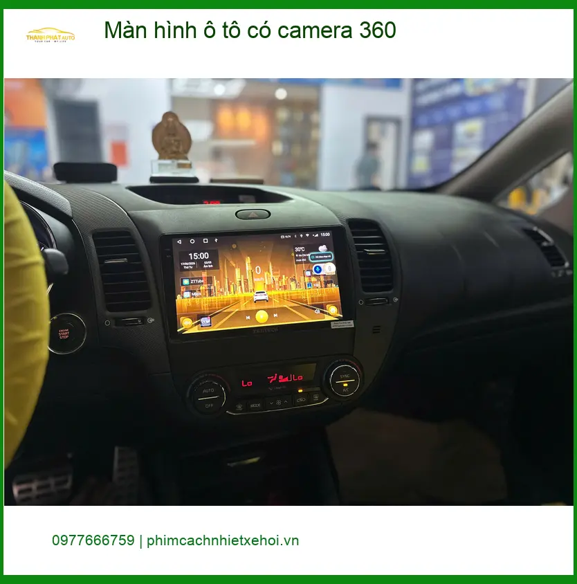 Anh Tấn Phát lắp màn hình ô tô có camera 360 cho Civic tại Nhà Bè ảnh thực tế 3