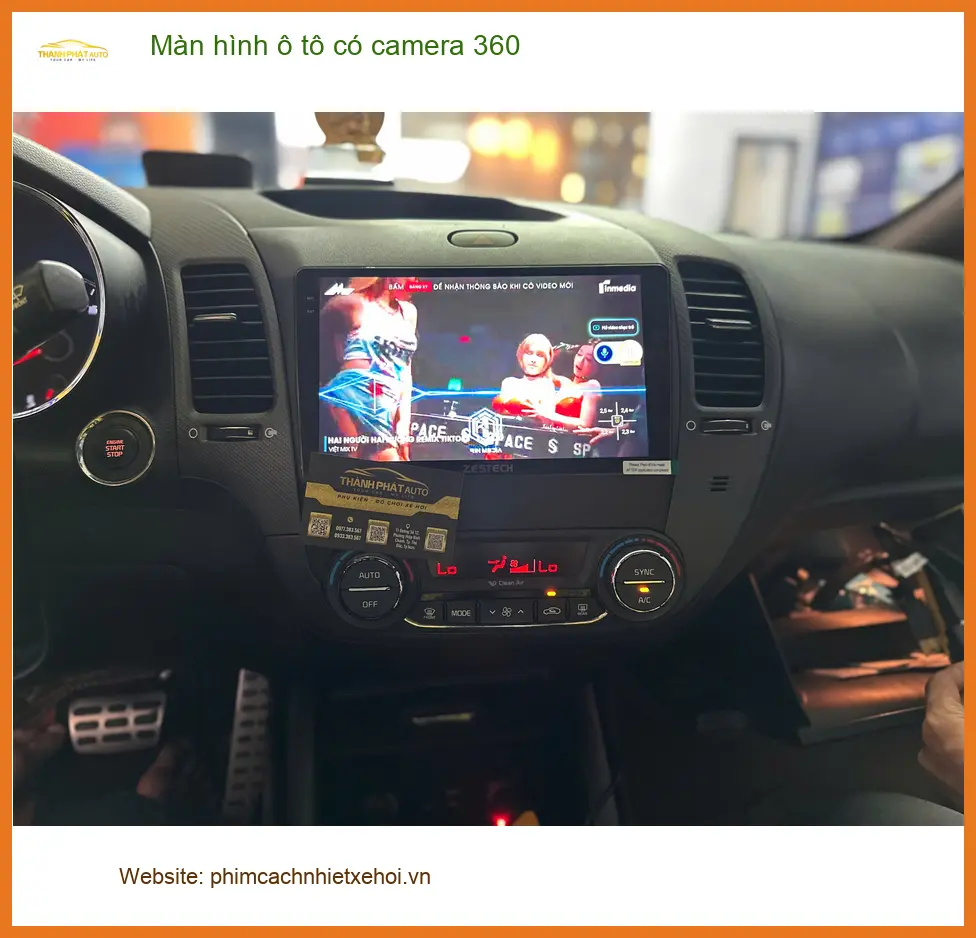 Anh Tấn Phát lắp màn hình ô tô có camera 360 cho Civic tại Nhà Bè ảnh thực tế 4