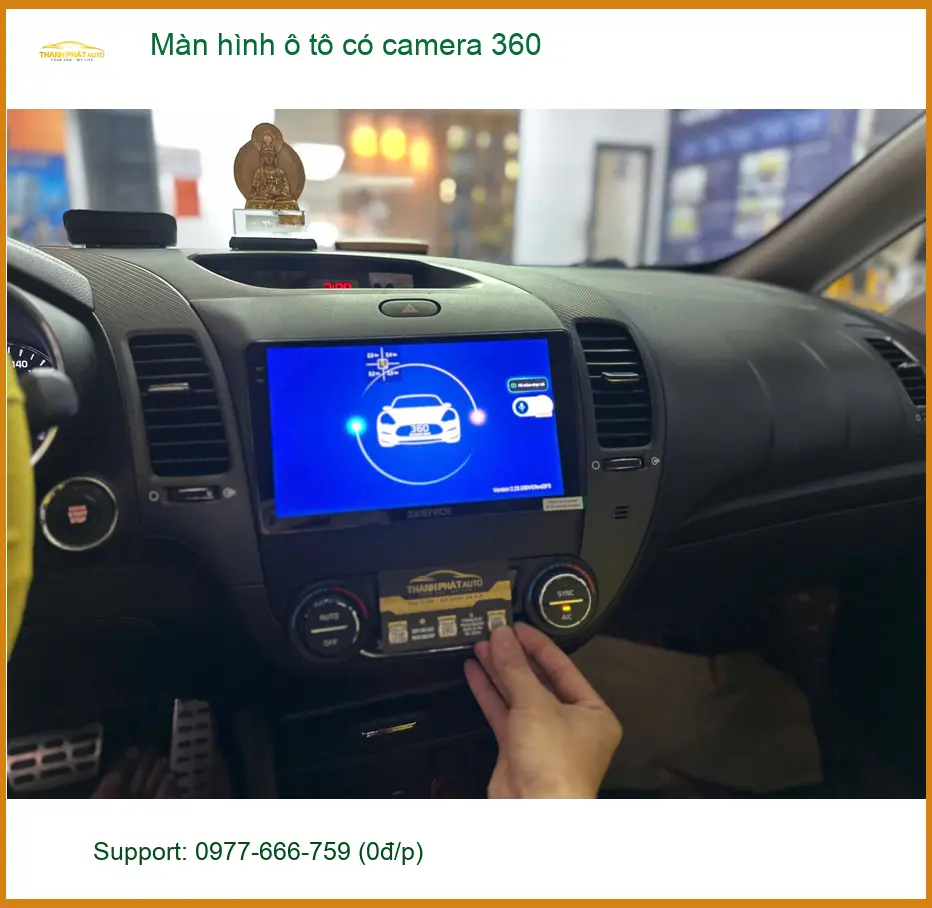 Anh Quốc Anh nâng cấp màn hình ô tô camera 360 cho Hyundai Kona tại Phú Nhuận ảnh thực tế 2