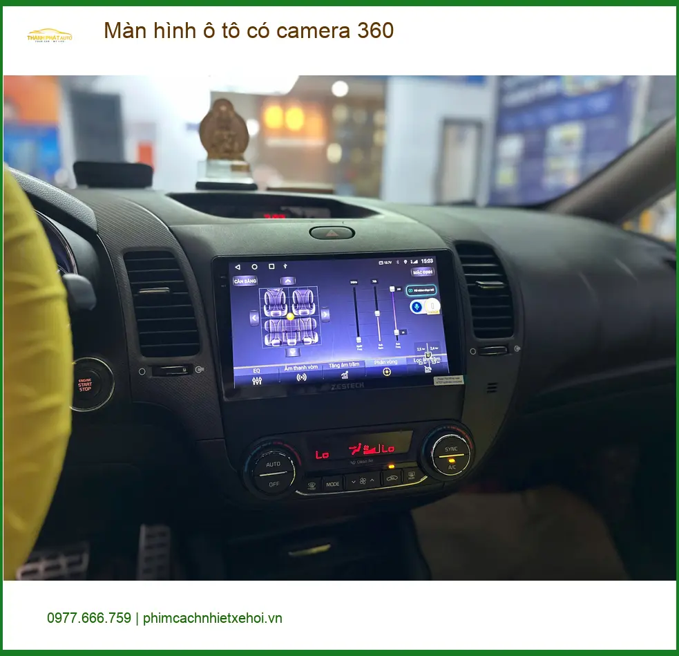 Anh Quốc Anh nâng cấp màn hình ô tô camera 360 cho Hyundai Kona tại Phú Nhuận ảnh thực tế 3
