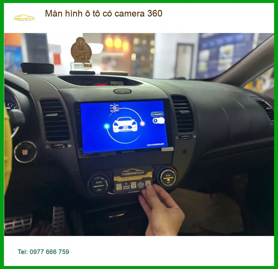 Chị Thảo lắp Màn hình ô tô có camera 360 Kia Sorento Quận 2 lùi đỗ xe an toàn