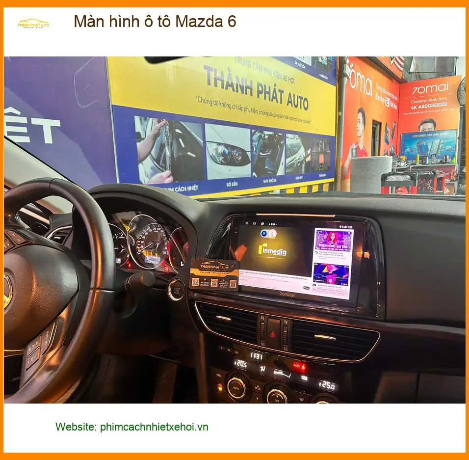 Anh Duy lắp màn hình ô tô Mazda 6 tại Quận Thủ Đức để trải nghiệm công nghệ mới ảnh thực tế 3