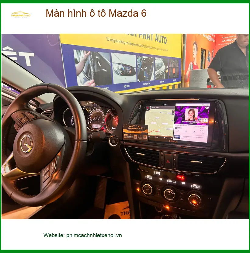 Anh Duy lắp màn hình ô tô Mazda 6 tại Quận Thủ Đức để trải nghiệm công nghệ mới ảnh thực tế 4