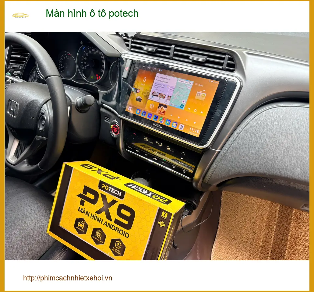 Anh Vĩnh nâng cấp màn hình ô tô Potech cho Toyota Cross tại Nhà Bè tiện nghi ảnh thực tế 3