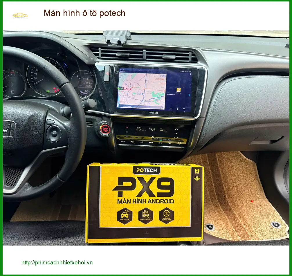 Anh Khang lắp màn hình Potech cho Honda CRV tại Quận 7 ảnh thực tế 3
