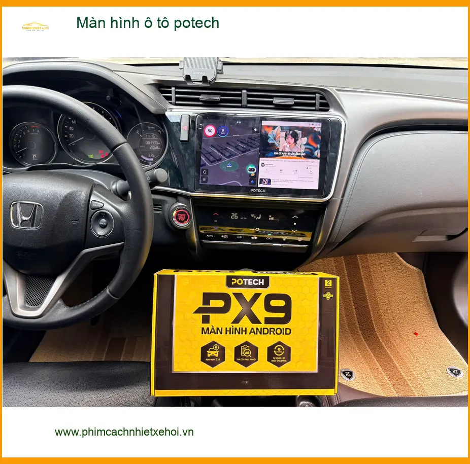 Anh Khang lắp màn hình Potech cho Honda CRV tại Quận 7 ảnh thực tế 5