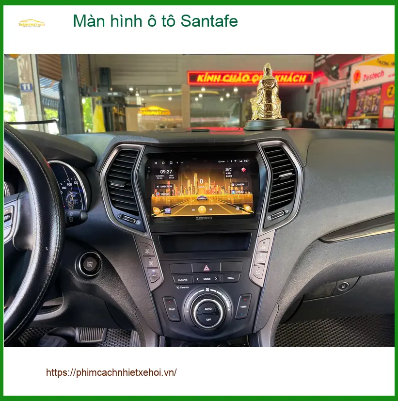 Anh Khải lắp màn hình ô tô Santafe Quận Bình Tân để nâng tầm trải nghiệm ảnh thực tế 2