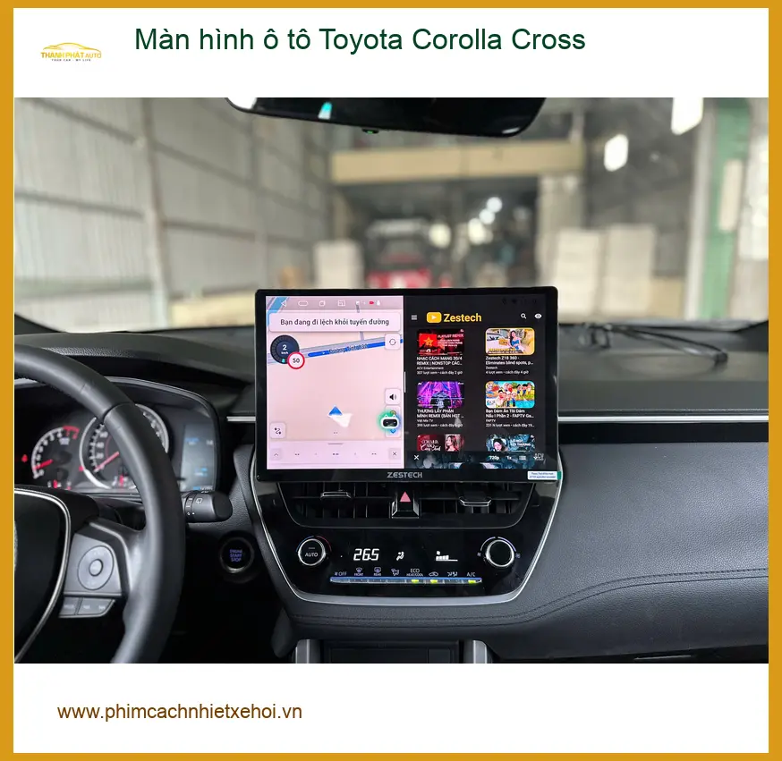 Anh Dũng nâng cấp màn hình Android cho Toyota Corolla Cross tại Bình Tân ảnh thực tế 2
