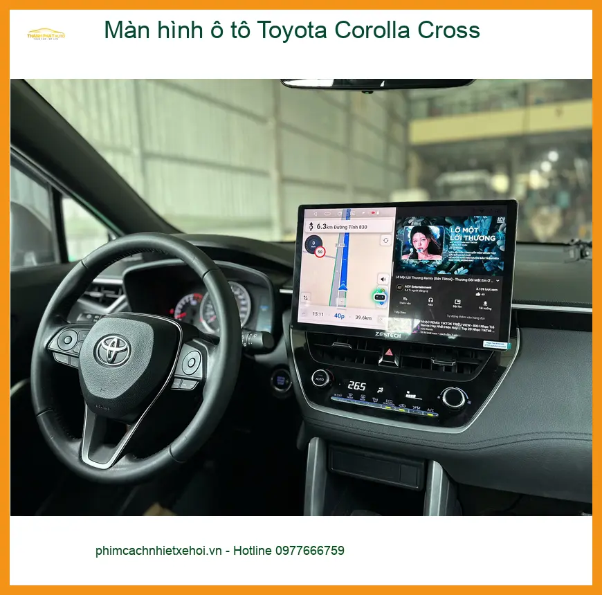 Anh Long lắp Màn hình ô tô Toyota Corolla Cross tại Hóc Môn ảnh thực tế 2