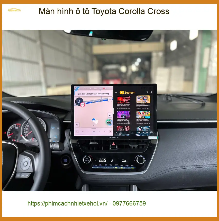 Anh Minh lắp màn hình ô tô Toyota Corolla Cross tại Quận 9 uy tín