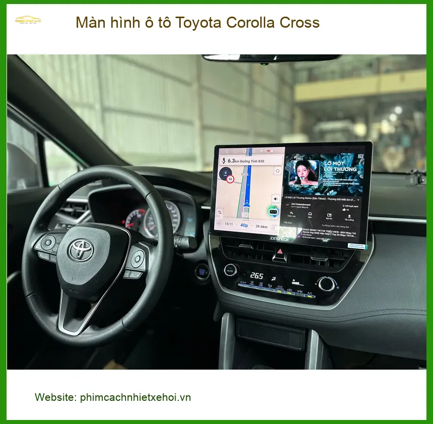 Anh Minh lắp màn hình ô tô Toyota Corolla Cross tại Quận 9 uy tín ảnh thực tế 4