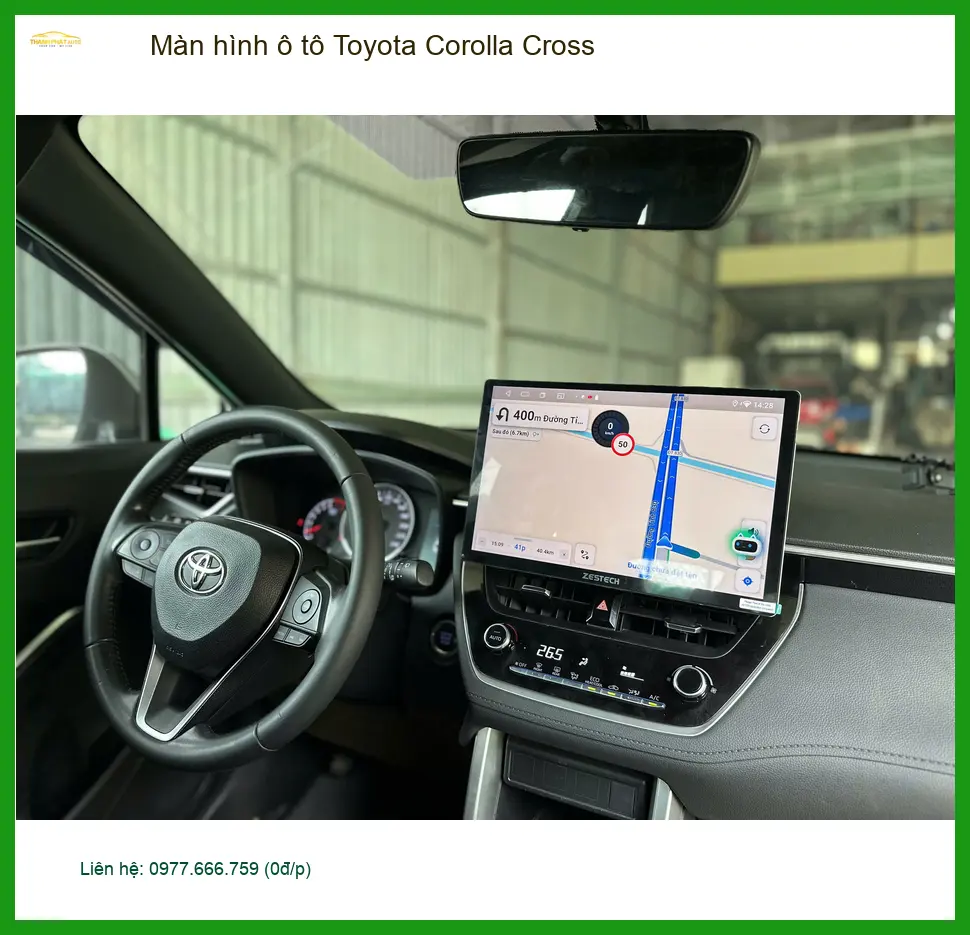 Anh Minh lắp màn hình ô tô Toyota Corolla Cross tại Quận 9 uy tín ảnh thực tế 5