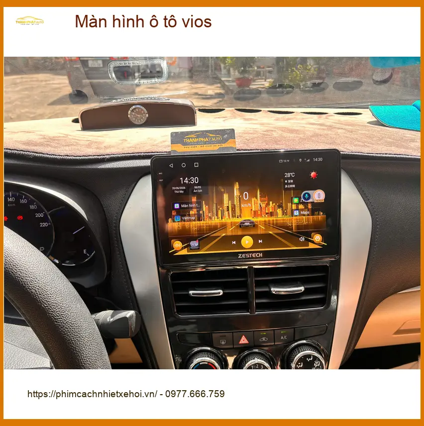 Chú Quang lắp màn hình Android ô tô cho Toyota Vios tại Hóc Môn để xem bản đồ tiện hơn ảnh thực tế 2