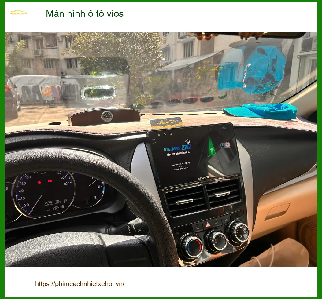 Chú Quang lắp màn hình Android ô tô cho Toyota Vios tại Hóc Môn để xem bản đồ tiện hơn ảnh thực tế 5