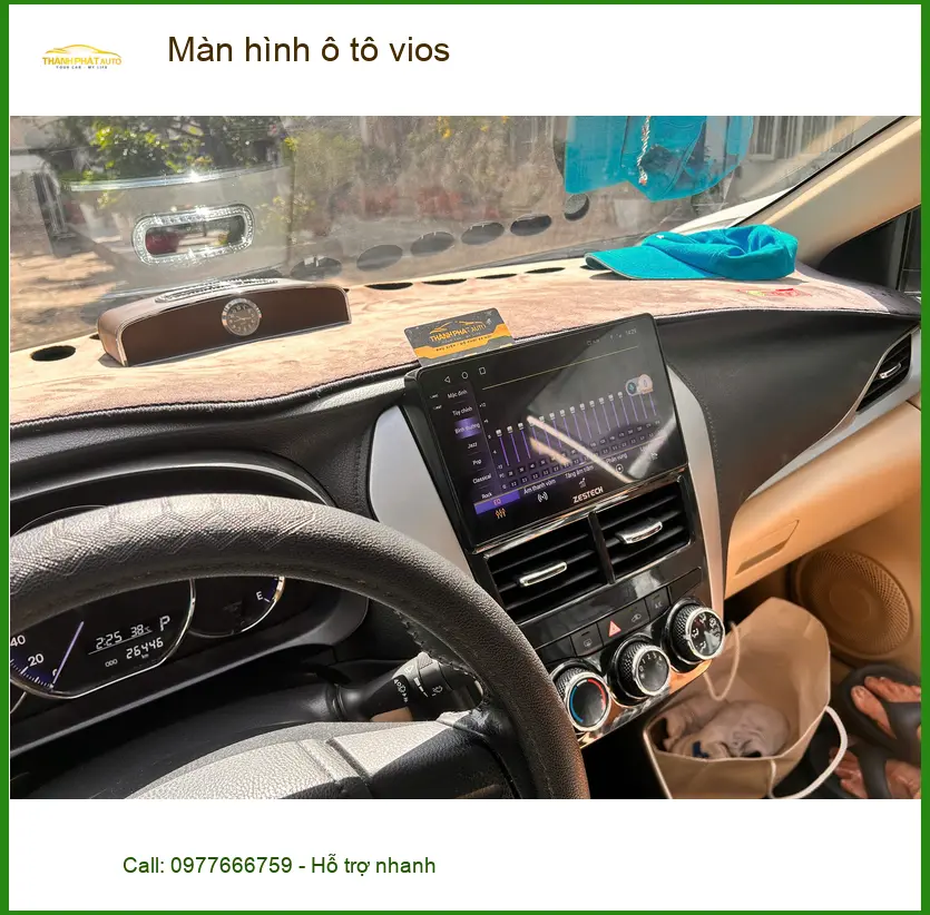 Khách An lắp màn hình ô tô Vios tại Quận Thủ Đức để nâng tầm tiện ích giải trí