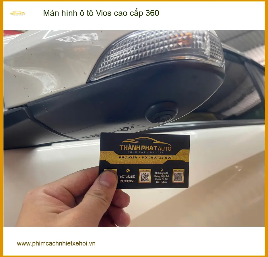 Nơi lắp màn hình ô tô Vios cao cấp 360 Quận 7 cho Anh Khải lái an toàn