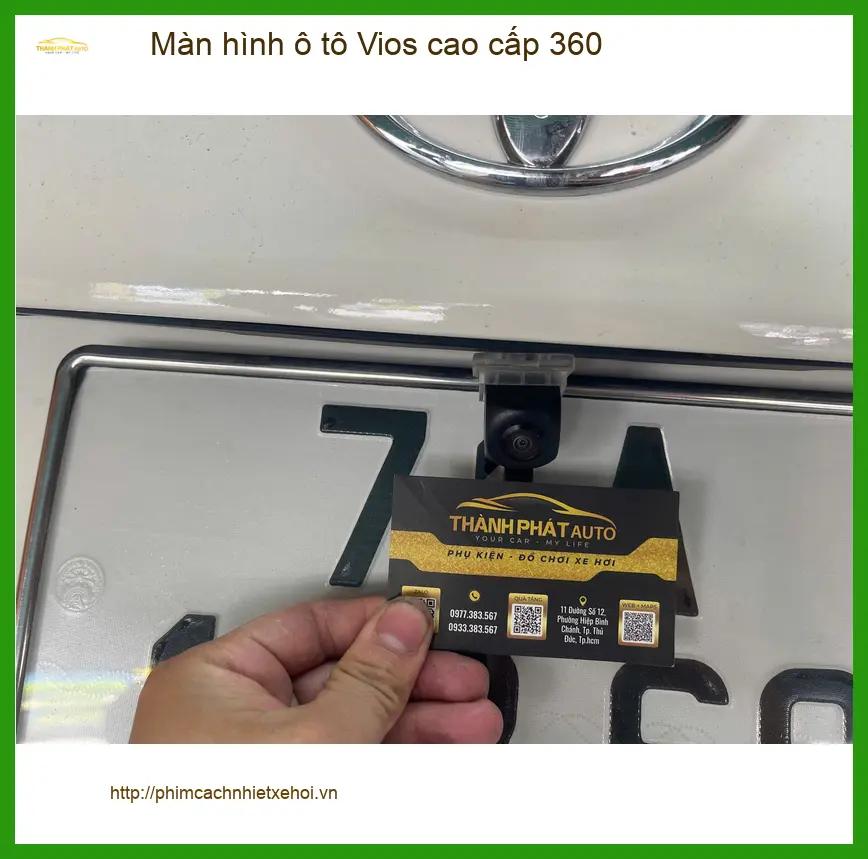 Nơi lắp màn hình ô tô Vios cao cấp 360 Quận 7 cho Anh Khải lái an toàn ảnh thực tế 2