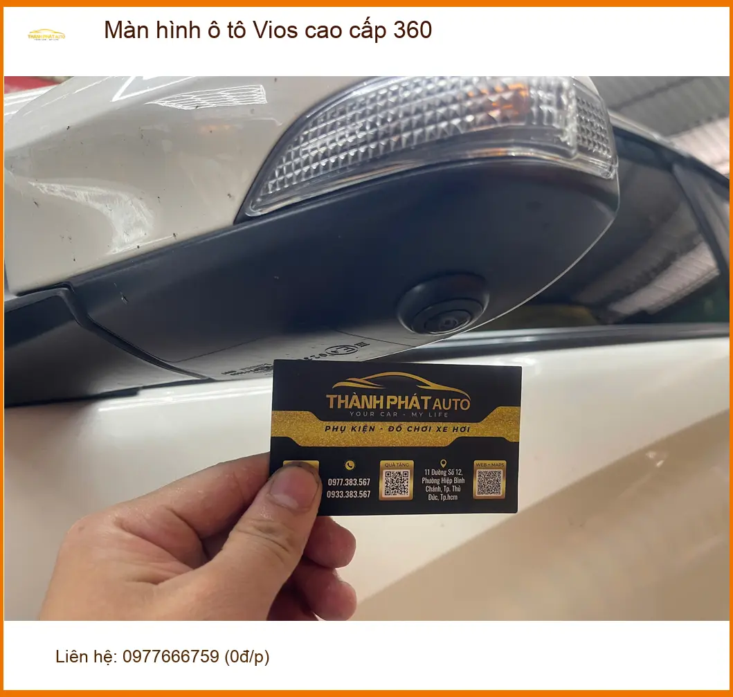 Anh Dũng lắp màn hình ô tô Vios 360 tại Củ Chi để lái xe an toàn. ảnh thực tế 4