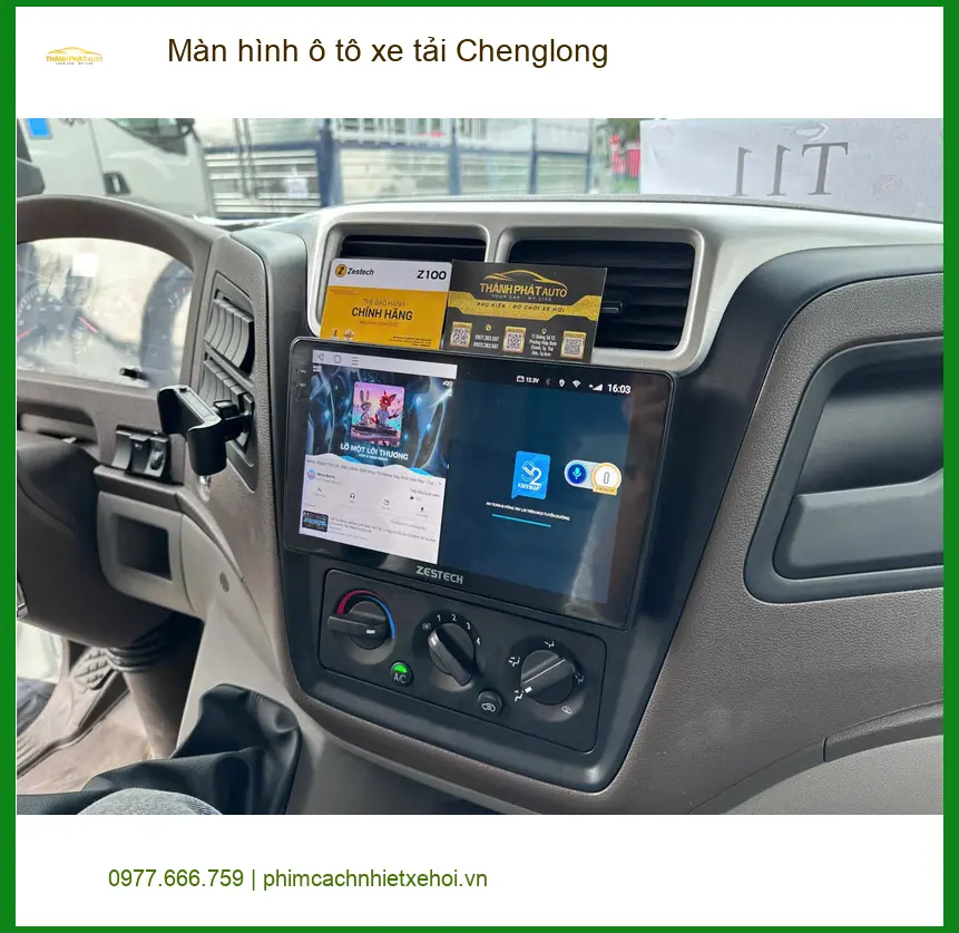 Chú Vĩnh lắp màn hình ô tô Chenglong ở Quận 12 vì cần hiển thị rõ hơn ảnh thực tế 5