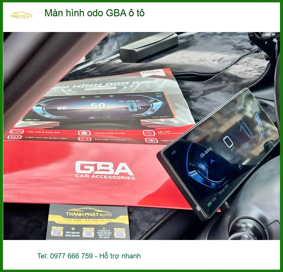 Anh Quang lắp màn hình odo GBA ô tô Hyundai Kona tại Quận 2 hiển thị rõ hơn