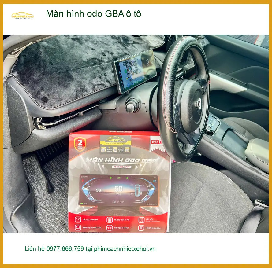 Anh Quang lắp màn hình odo GBA ô tô Hyundai Kona tại Quận 2 hiển thị rõ hơn ảnh thực tế 3